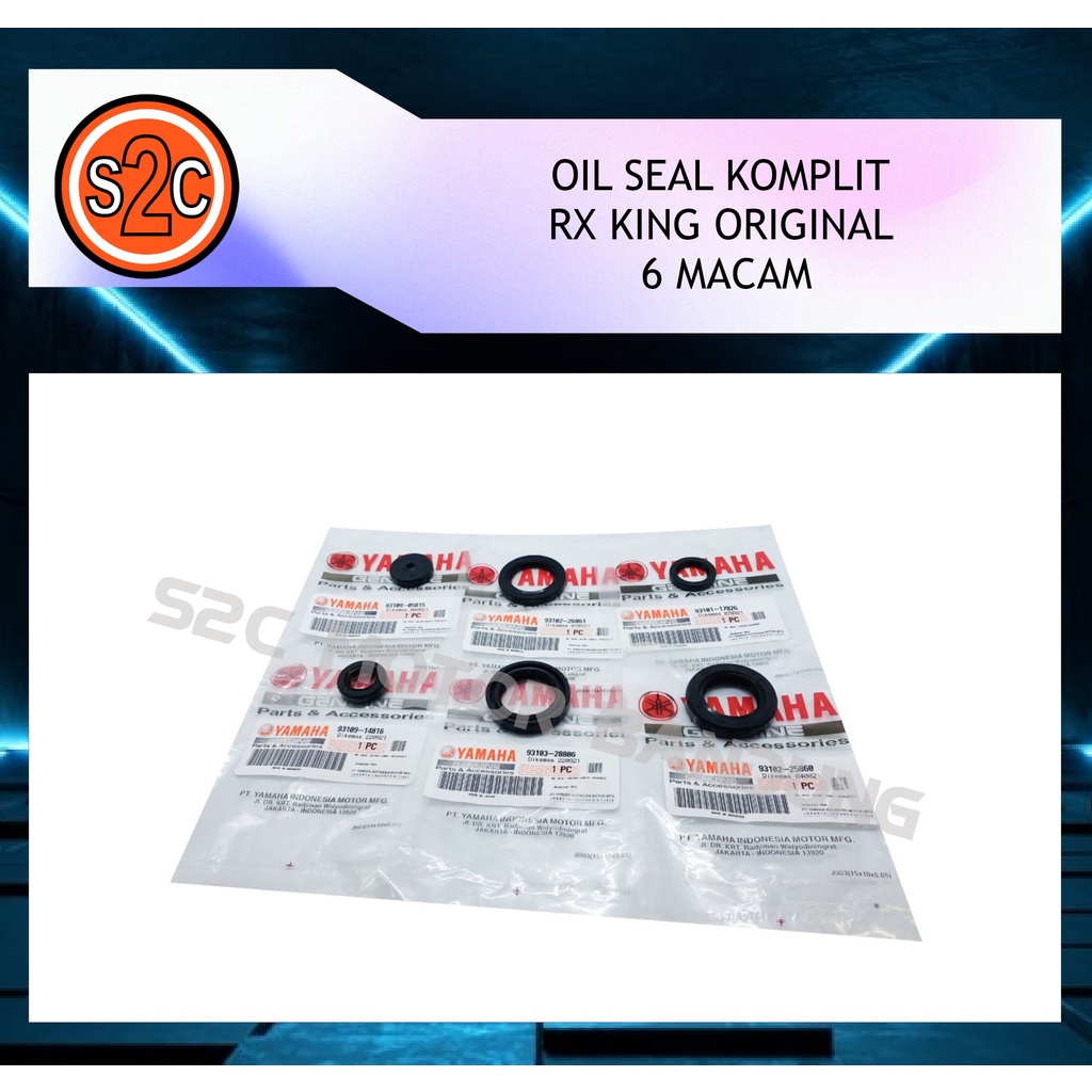 OIL SEAL KOMPLIT RX KING RXKING ORIGINAL 6 MACAM