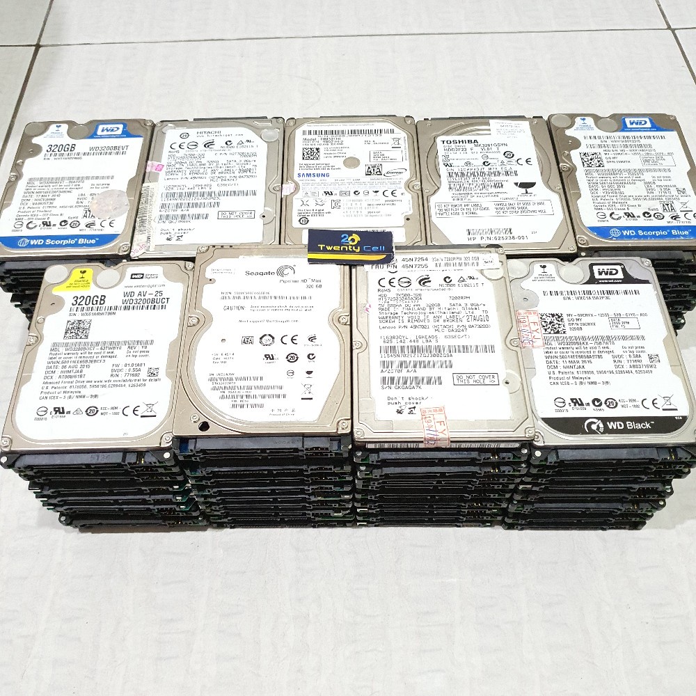 HDD Laptop Sata 320GB - 2.5 inch | Harddisk Laptop Sata Murah / Bergaransi - Second Health 100%