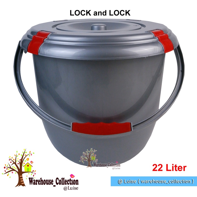 Ember Tutup Segel / Ember Plastik Ukuran Besar dan Sedang / Ember Cuci Baju / Ember Lock n Lock /