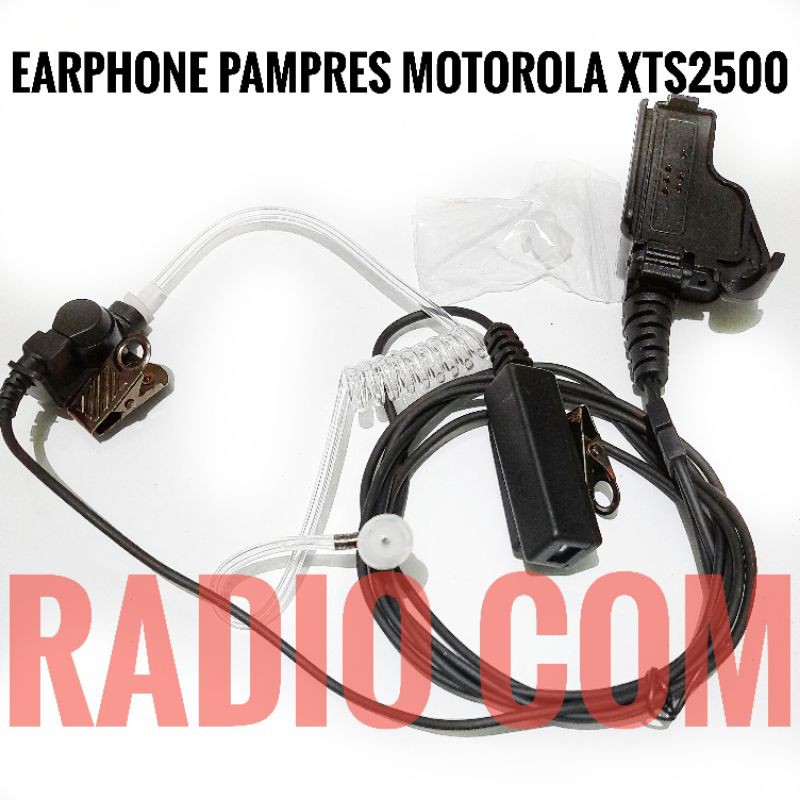 EARPHONE PAMLEES HT MOTOROLA XTS2500 - HEADSET FBI HT MOTOROLA XTS 2500 MURAH