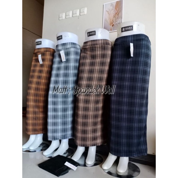 (ROK KOTAK)Rok span motif kotak termurah best seller/rok span korean style 2021