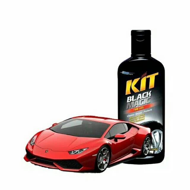 Kit Black Magic Tire Gel 300 ml Semir Ban Kit Ban Botol 300ml Pengkilap Ban