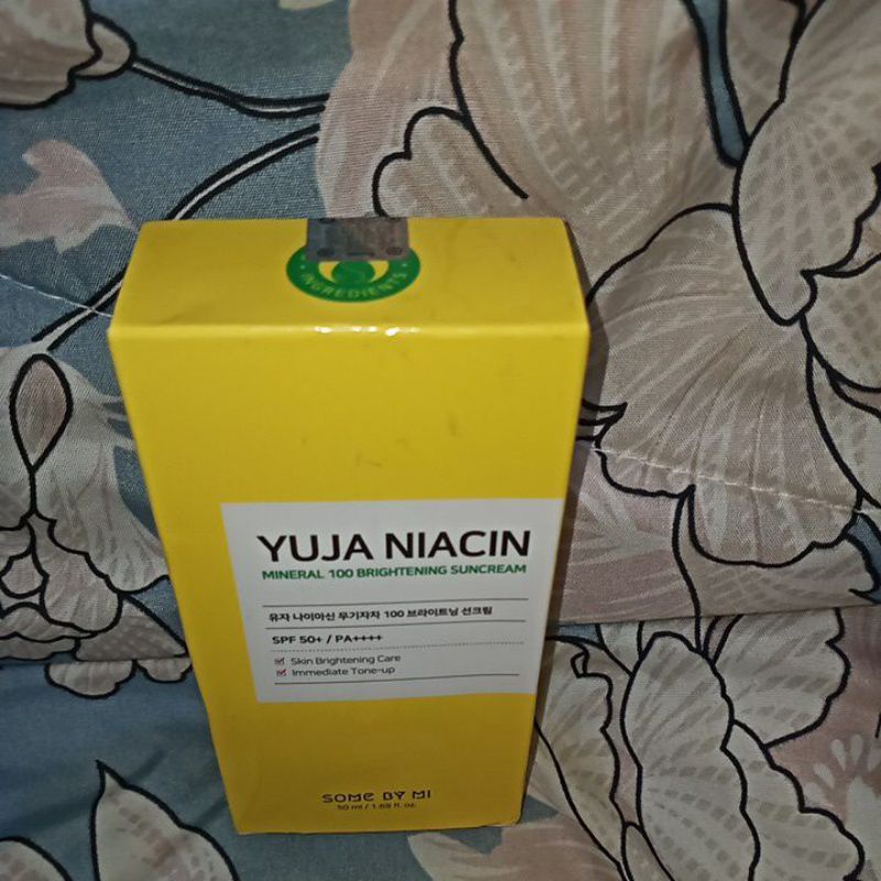 Some By Mi Yuja Niacin Mineral 100 Brightening Sunscreen Spf 50+Pa++++