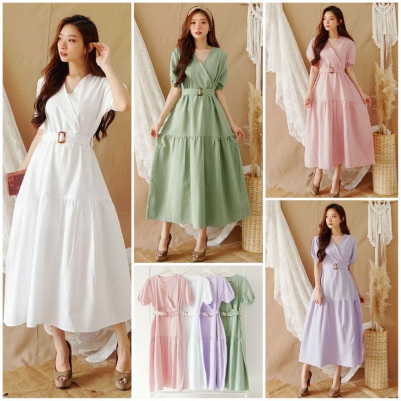 LONG DRESS FELLY / DRESS PESTA WANITA / DRESS CASUAL