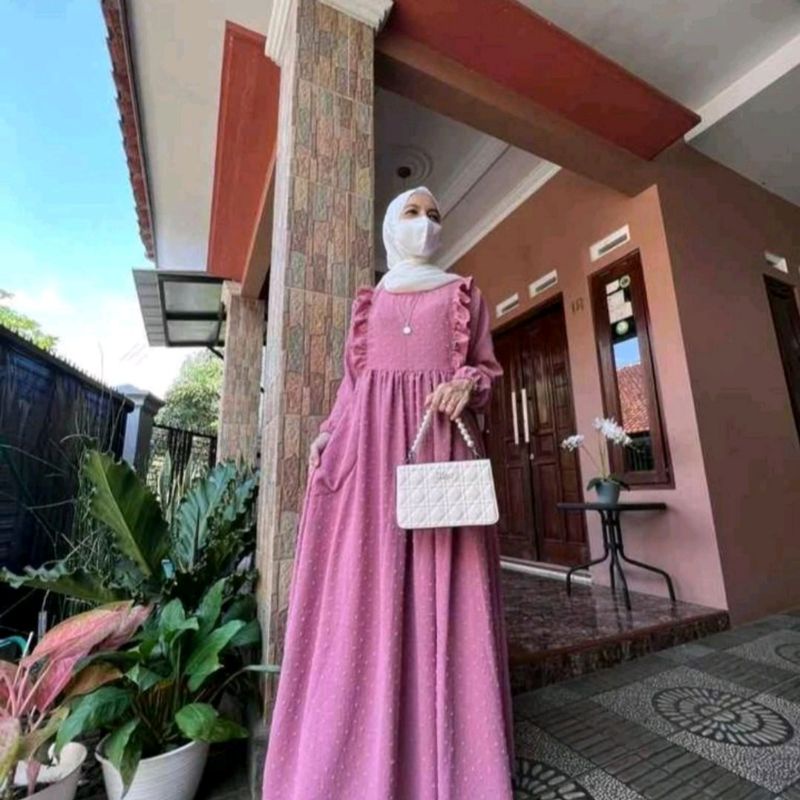 gamis crincle uragiri ibu dan anak usia 1-10th