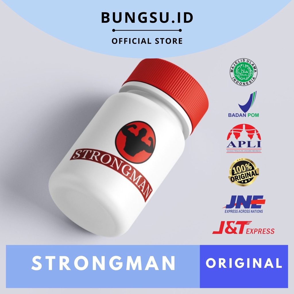 STRONGMAN - (READY COD) Obat Herbal Kuat Pria Penambah Vitalitas Tahan Lama-Atasi disfungsi ereksi-e