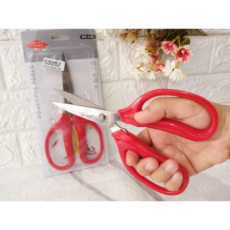 

Gunting Kain 8inch - Dexian 20.5cm- Gunting Kantor Stainless Stell- SharpSafe & Cheap -Gunting Craft