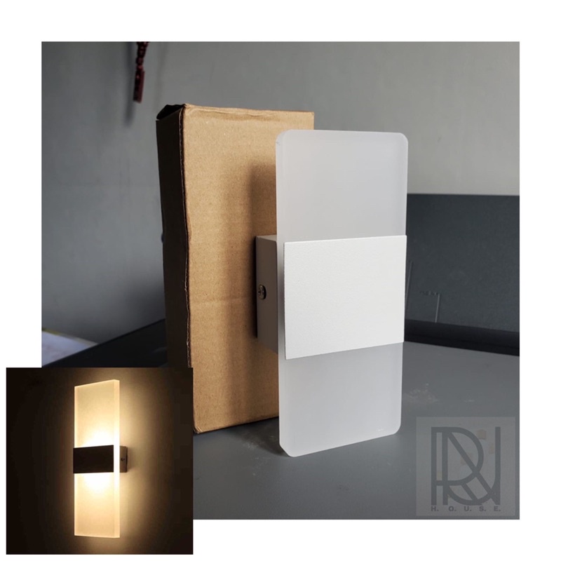 Lampu Dinding Hias Kamar Minimalis Led 3 Watt Warmwhite