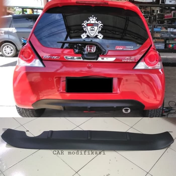 Spoiler Diffuser Difuse Bumper Belakang Brio Lama 2014-2017