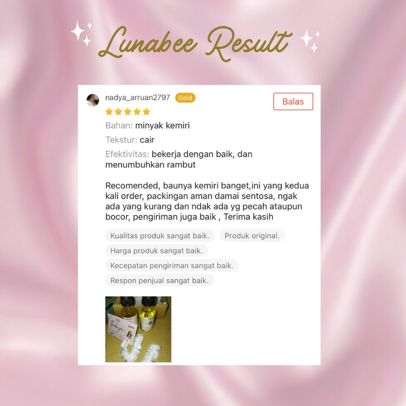 Lunabee Minyak Kemiri 60ML Untuk Rambut Rontok-7