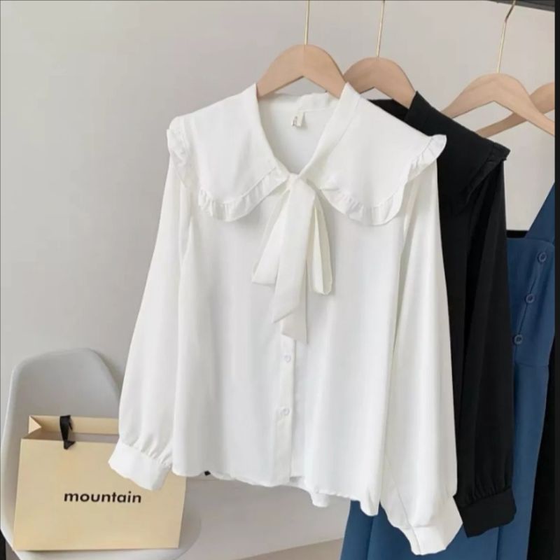 MIMA BLOUSE/ atasan terbaru/blouse korean/atasan lucu