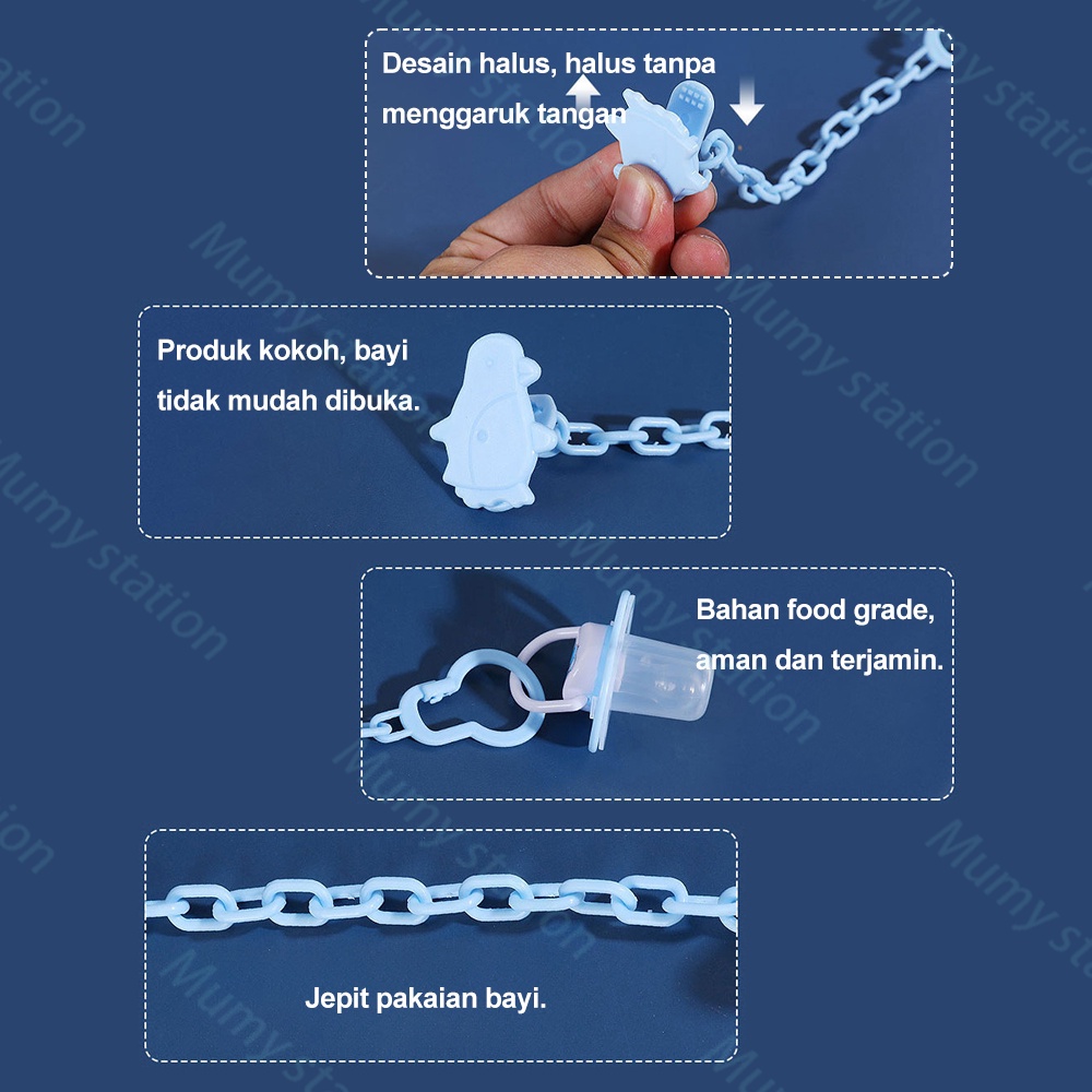 Mumystation Klip Rantai Penjepit Dot Bayi Tali gantungan empeng baby rantai teether bayi