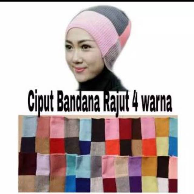 Ciput Rajut 4 Warna/Inner Bandana 4 Warna/ Bandana Rajut 4 Warna/ Ciput Bandana Rajut/ Ciput Rajut