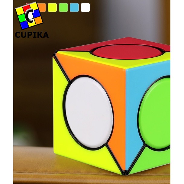 RUBIK 3x3 SIX SPOT QIYI MOFANGE FANGYUAN STICKERLESS