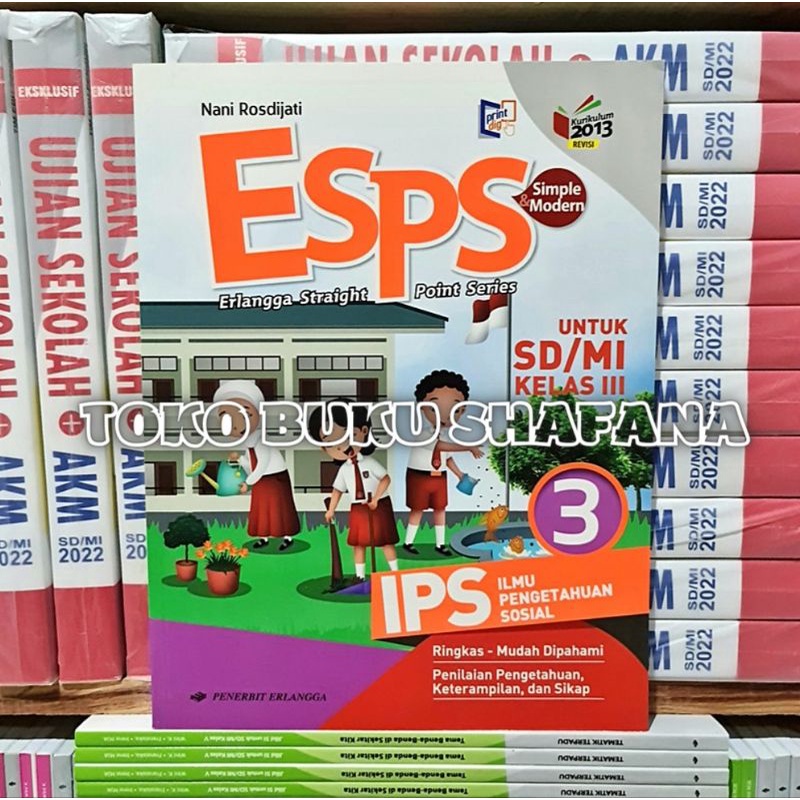 Original Buku ESPS IPS Kelas 1 2 3 4 5 6 SD K13 Edisi Revisi Penerbit Erlangga-ESPS IPS KLS 3
