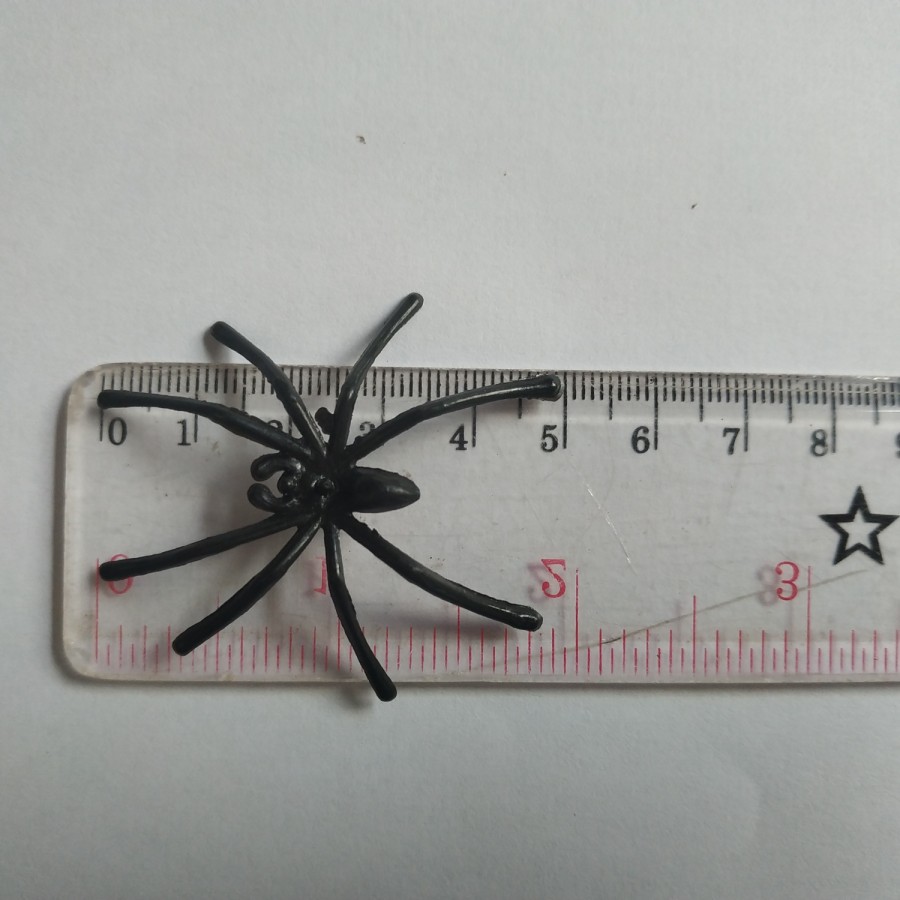 Halloween 3 pcs Spider properti pesta laba laba kecil mini 5x4cm