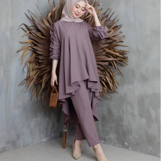 BAJU SETELAN / SETT TERBARU / SADEWI SET / LIRSTING DEPAN ada 10 warna ( COD )