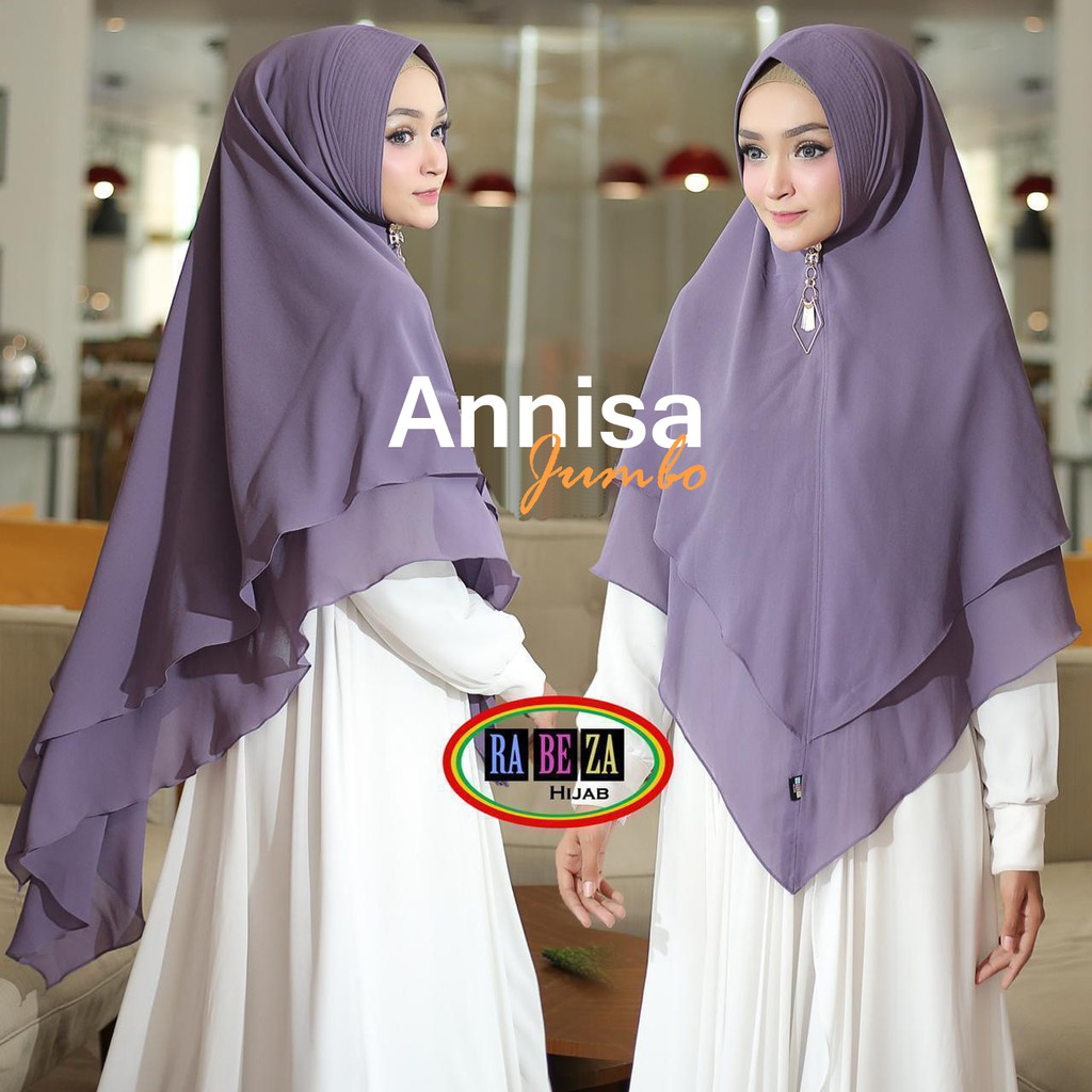 KHIMAR HIJAB JILBAB ANNISA JUMBO ORI RABEZA BY RAZAKY