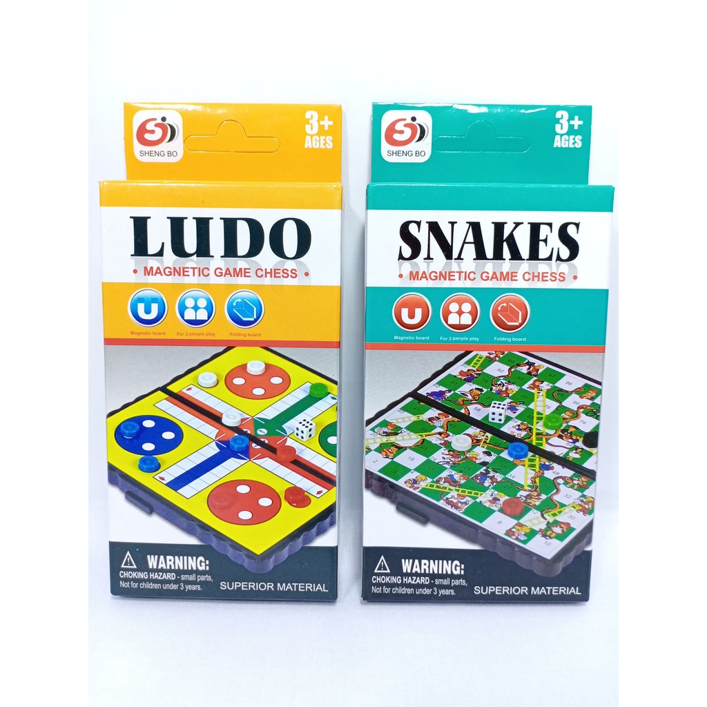 Board Game - Family Game - LUDO - SNAKES - ULAR TANGGA - HALMA Magnet