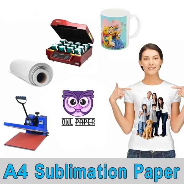 

Kertas / Transfer Paper Kertas Sublimasi A4 Gelas Baju Kaos