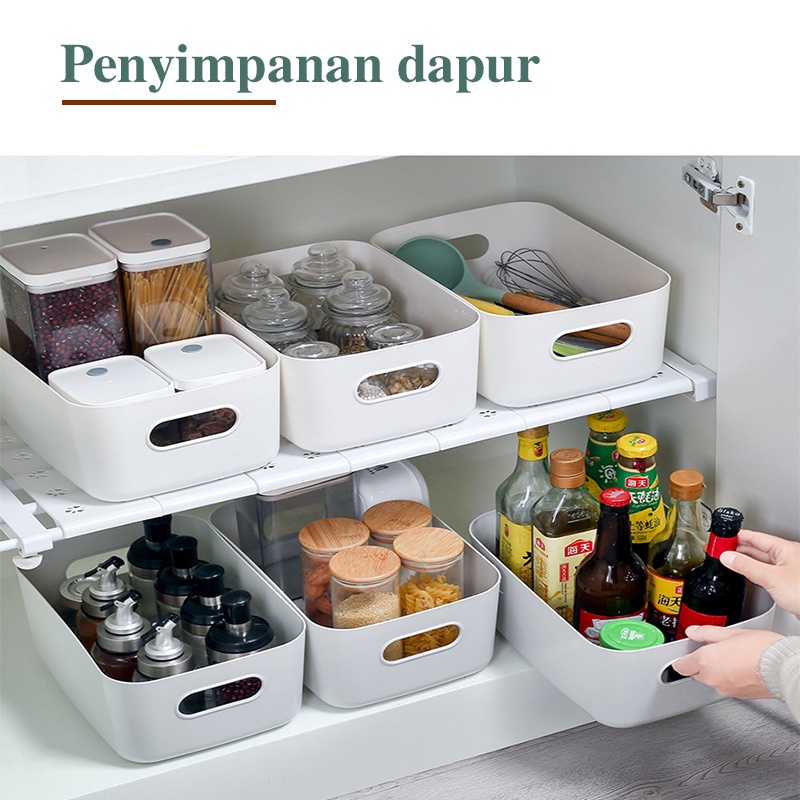 STORAGE BOX ORGANIZER / KOTAK PENYIMPANAN SERBAGUNA / KOTAK SKINCARE / KERANJANG MAKANAN