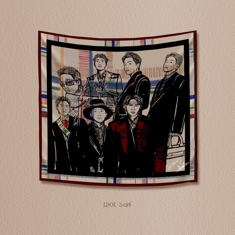 BTS x LV Scarf-Idol