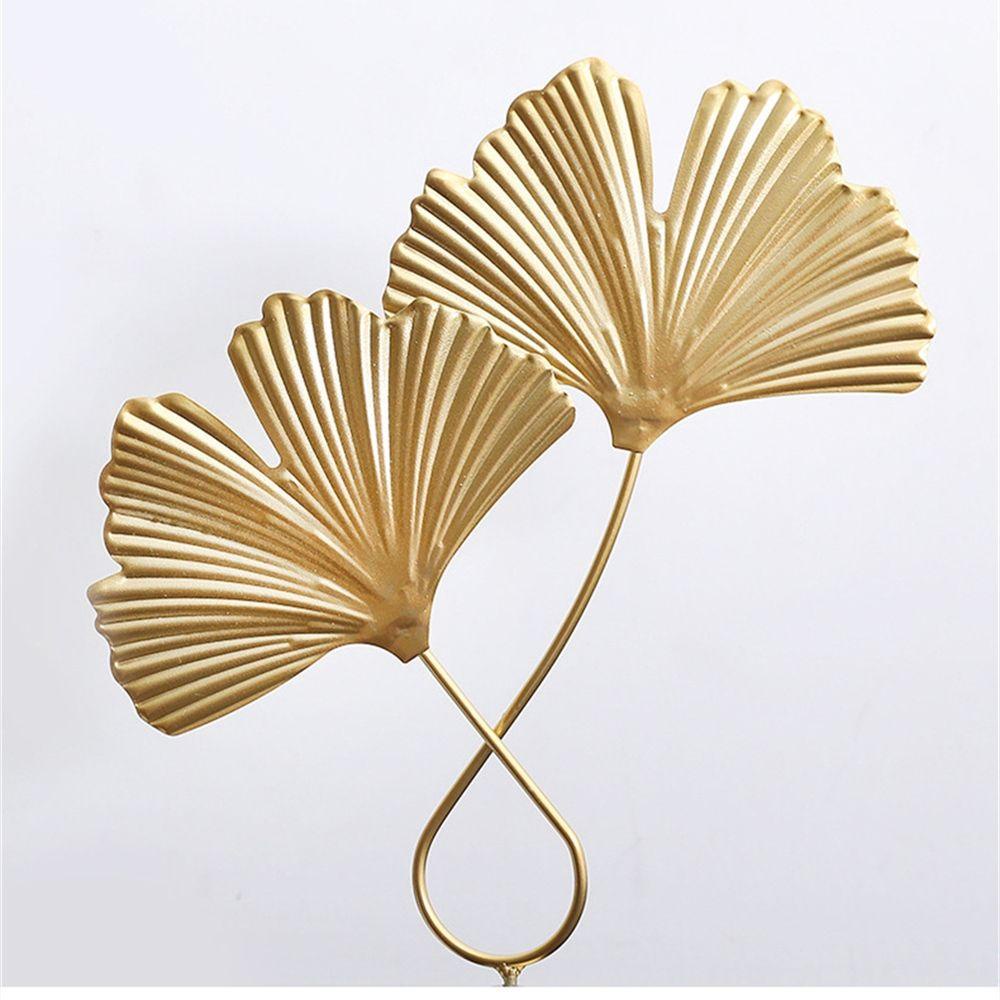 SUYO Ornamen Daun Gingko Desain Fashion Dekorasi Ruang Tamu Logam Rumah Supply