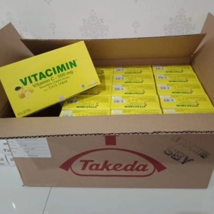 {cantikstore} Vitacimin 1 Karton isi 20 BOX 100tab - LEMON Limited