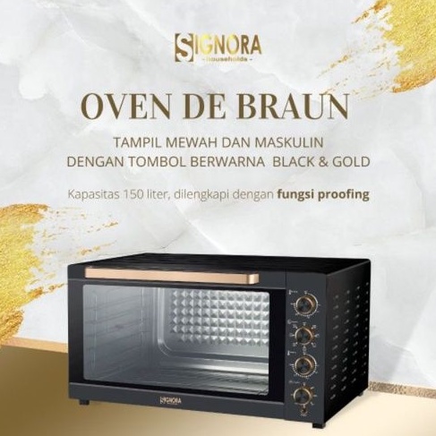 Signora Oven De Braun 150 liter/Oven De Braun Signora/Oven Listrik/Oven Signora