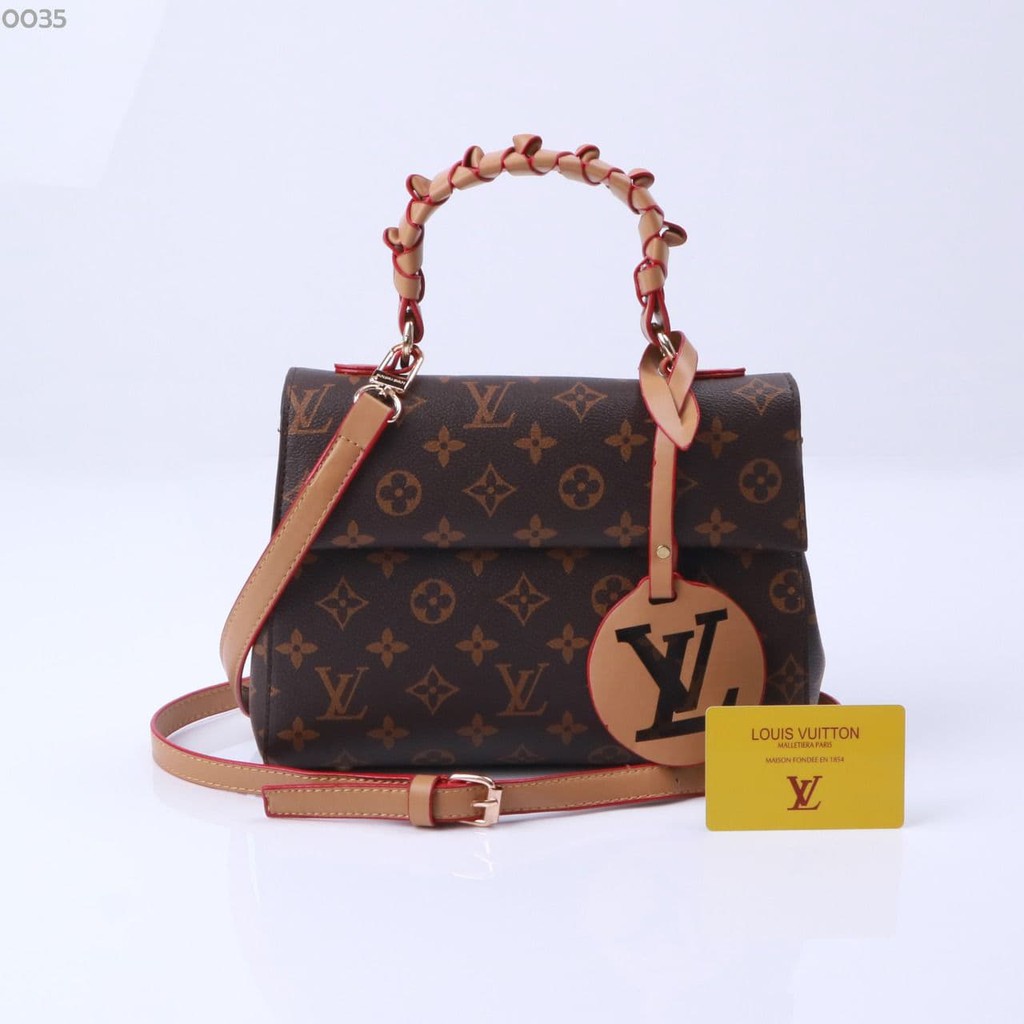 COD ❤️ Tas Wanita LV Louis Vuitton Clunny BB Handbag Premium Import BestQuality full emboss