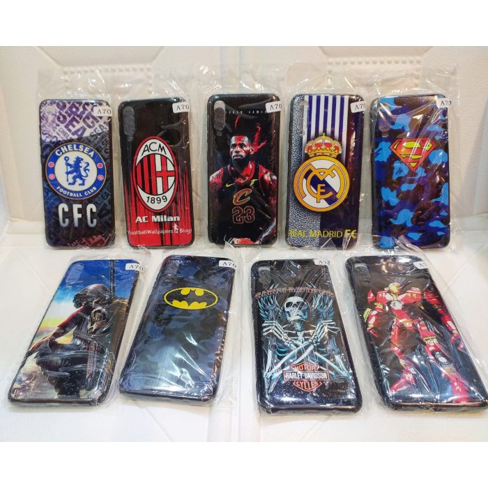 case samsung A70 gambar karakter motif soft casing