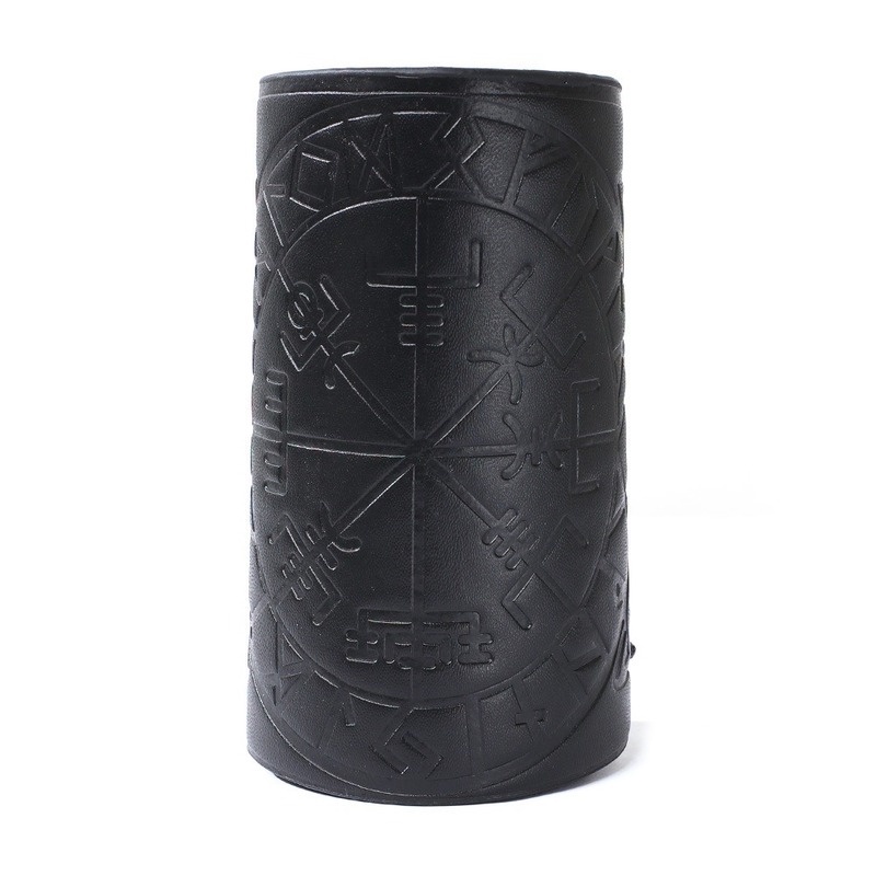 Gelang Bahan Kulit PU Gaya Retro Nordic Punk Untuk Pria