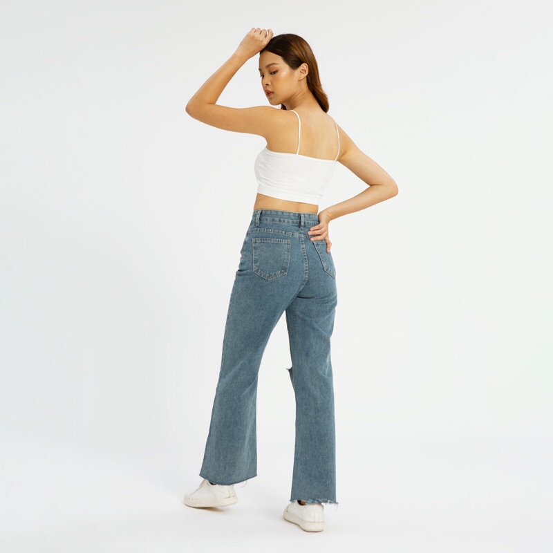 VIERLIN - Jeans 855 - BAGGY RIPPED HIGHWAIST