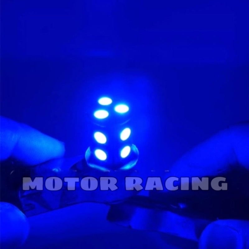 Lampu Rem LED - Lampu Stop Rem Belakang Variasi Sepeda Motor Kedip Flash Stobo LED 13 Mata - BIRU