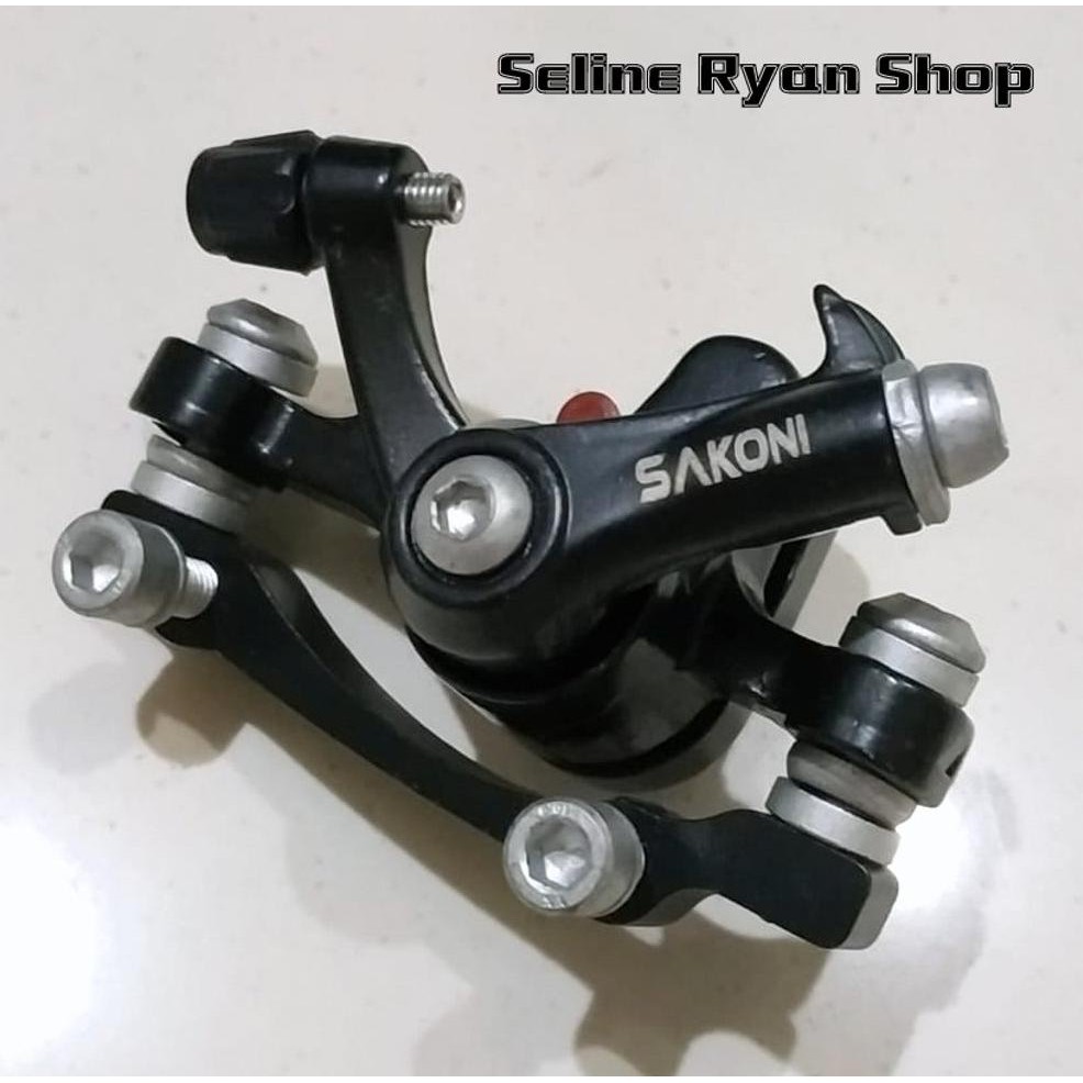 Master Rem Cakram Disc Brake Mekanik Sepeda Sakoni F-160 R-140