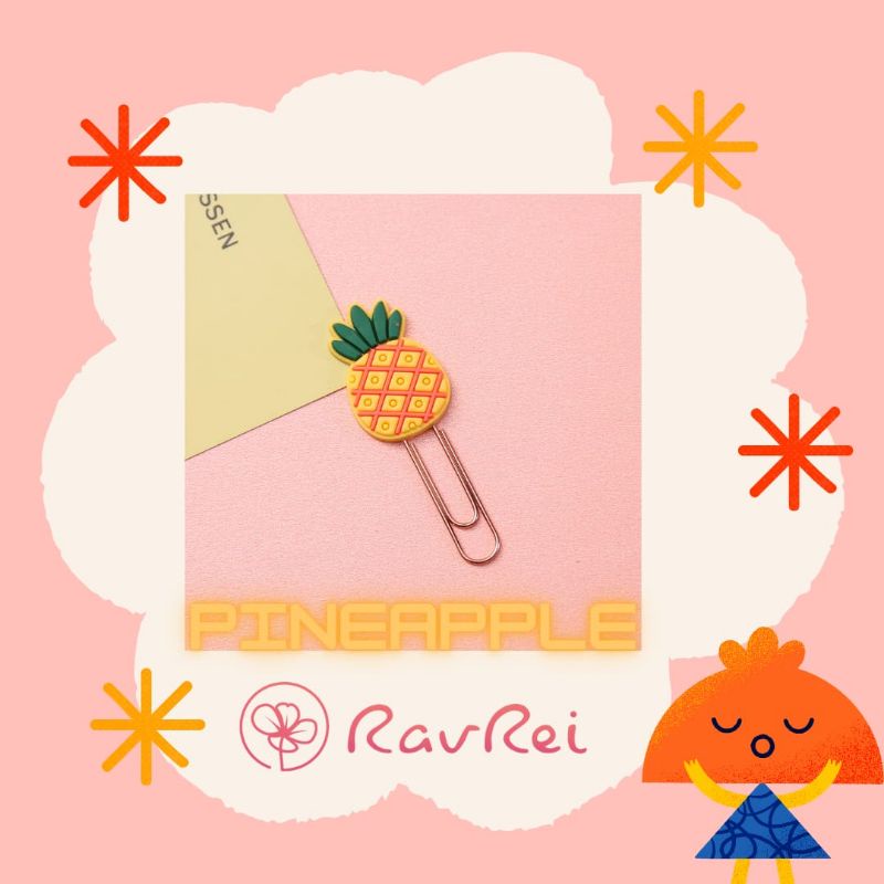

RavRei - KLIP DOKUMEN / KLIP KERTAS LUCU IMUT / PENJEPIT KERTAS KARAKTER RAINBOW CACTUS