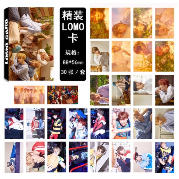 BLGM BTS kartu lomo card set 30 pcs love yourself wings bangtan boys kpop bt21