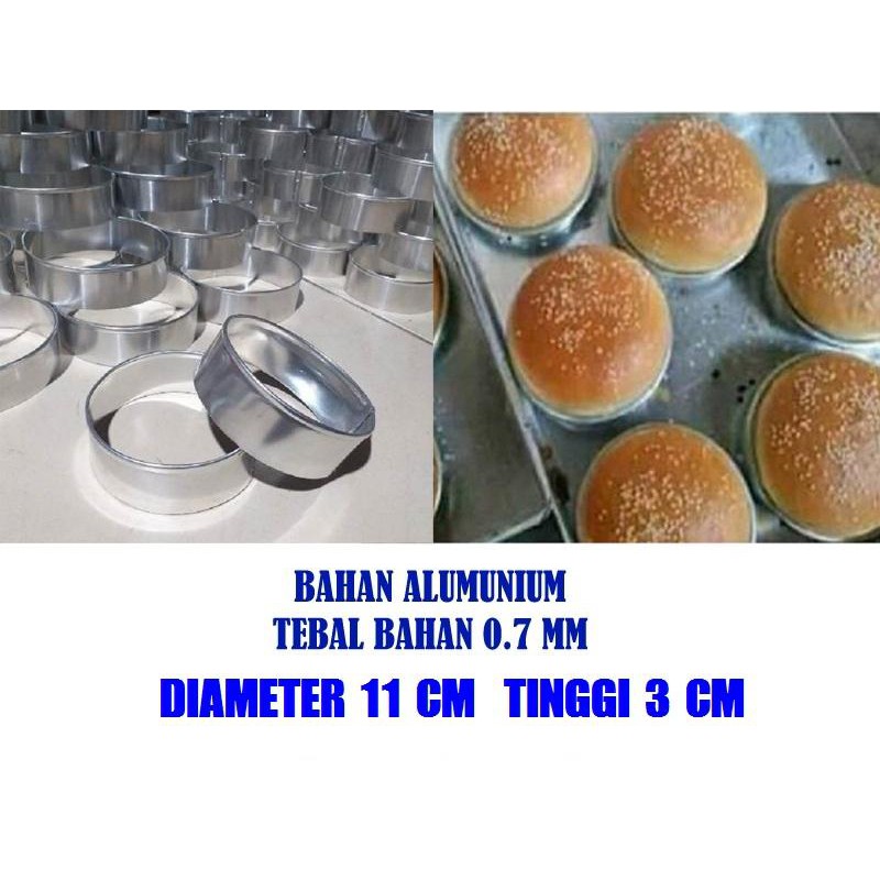 

RING BURGER / RING ROTI / RING CUTTER DIAMETER 11 CM