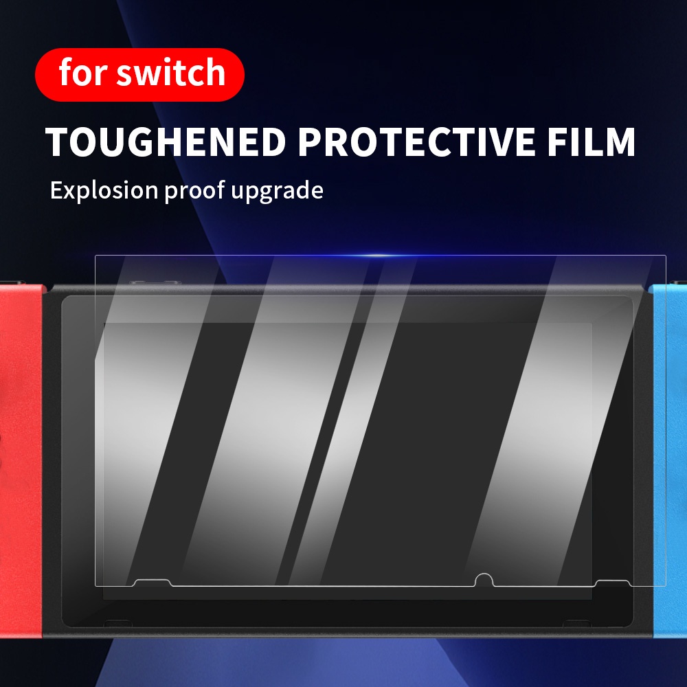Tempered Glass Protective Film Pelindung Layar Nintendo Switch Kompatibel Dengan Nintendo Switch HD Clear 9H Hardness
