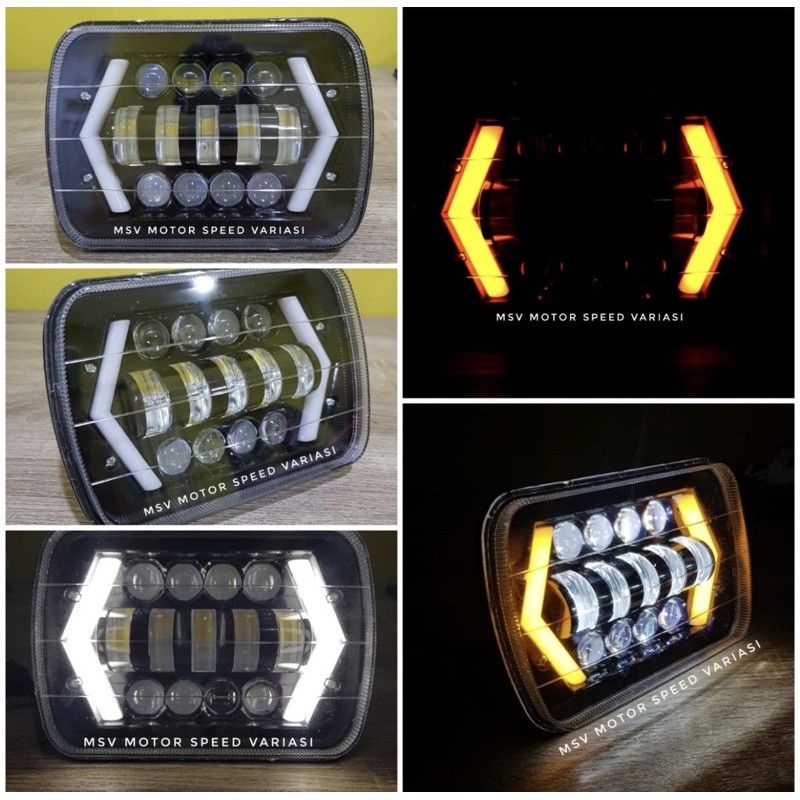 LAMPU DAYMEKER KOTAK 7INCH COCOK BUAT MOBIL JEPP COCOK JUGA DI MOTOR SERBA GUNA LAMPU BERKUALITAS SUPER STAR