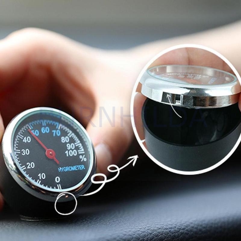 Dekorasi Mobil Mini Otomotive Decoration Analog Car Clock Quartz Clock, Mini Stick On Analog Gauges Office Home Car Boat Dashboard Decoration Watch accesoris motor mobil burnhilda