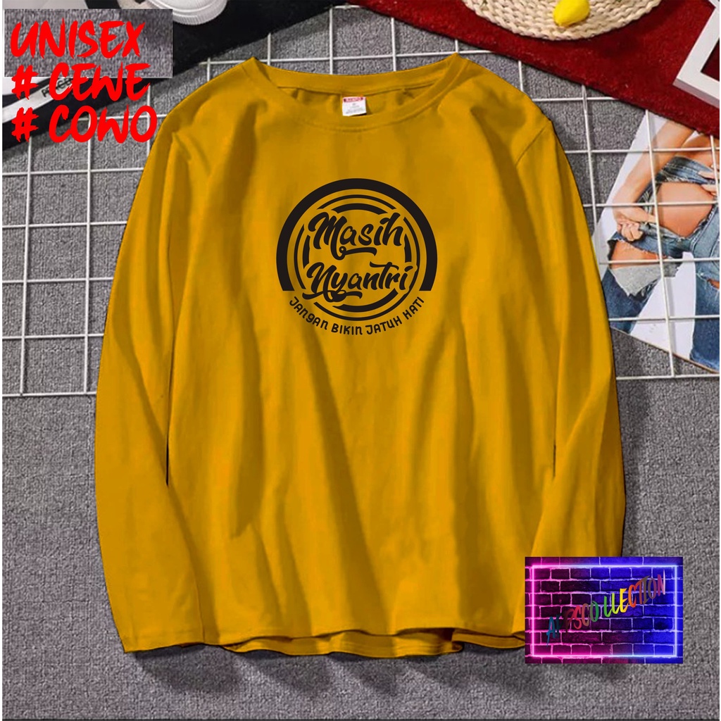 COD/ KAOS MASIH NYANTRI LENGAN PJG/KAOS TULISAN/KAOS HIT/KAOS SANTRI KEKINIAN/KAOS DAKWAH PAKAIAN PRIA PESANTREN KATA KATA VIRAL 2021/KAOS ISLAM/SANTRIWATI/KAOS HITS 2021/KAOS BERGAMBAR /KAOS TULISAN/KAOS EKSPRESI/KAOS PRIA /TSHIRT PRIA DAN WANITA /