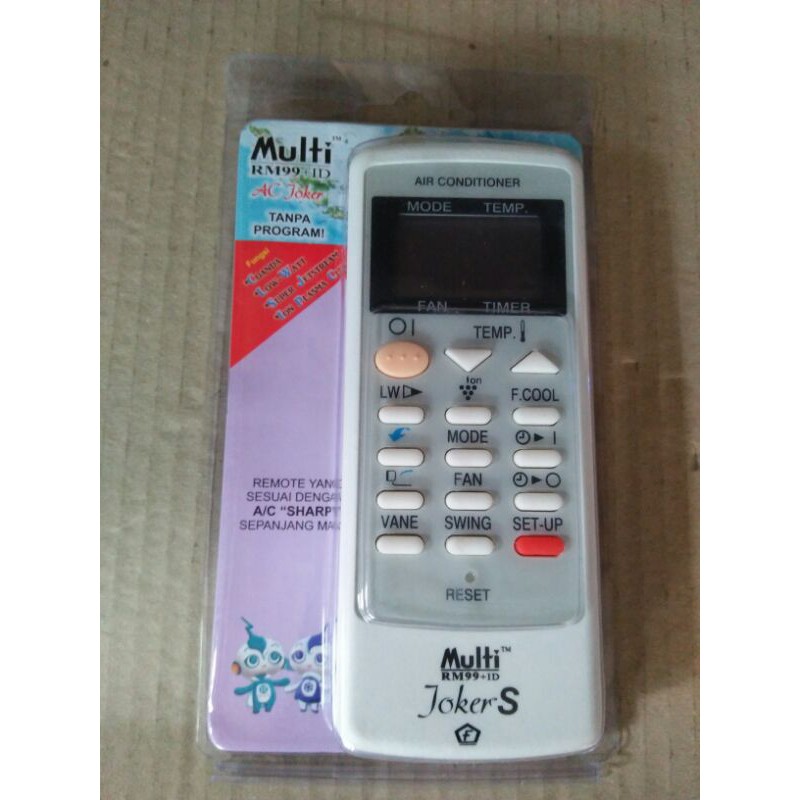 remot ac shrap tanpa program joker rm 99+id