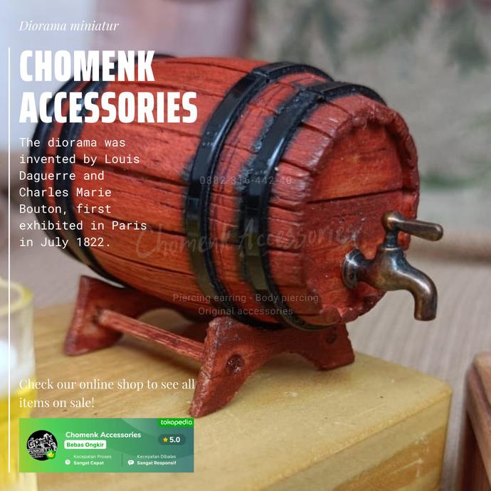 `````````] miniatur barrel-barel miniatur barrel wine tong barrel whisky (1pcs).