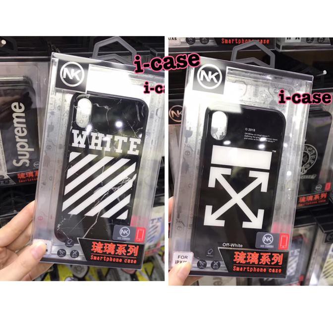 New case iphone x xs xr xs max 7 8 plus Off white Black