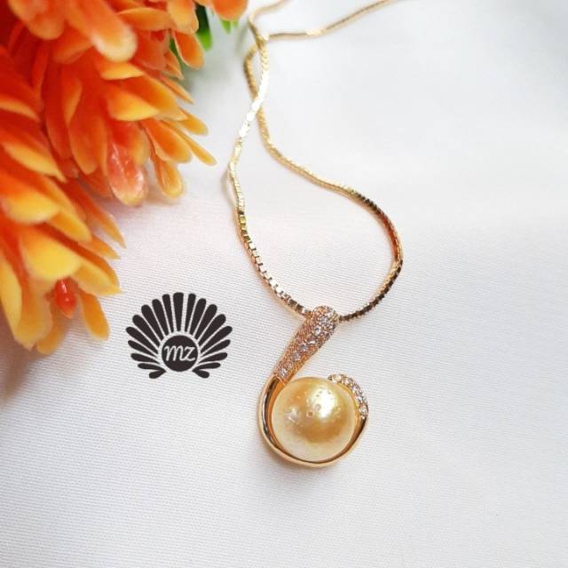 Kalung Mutiara Laut/Liontin Kalung Mutiara/ Mutiara Lombok