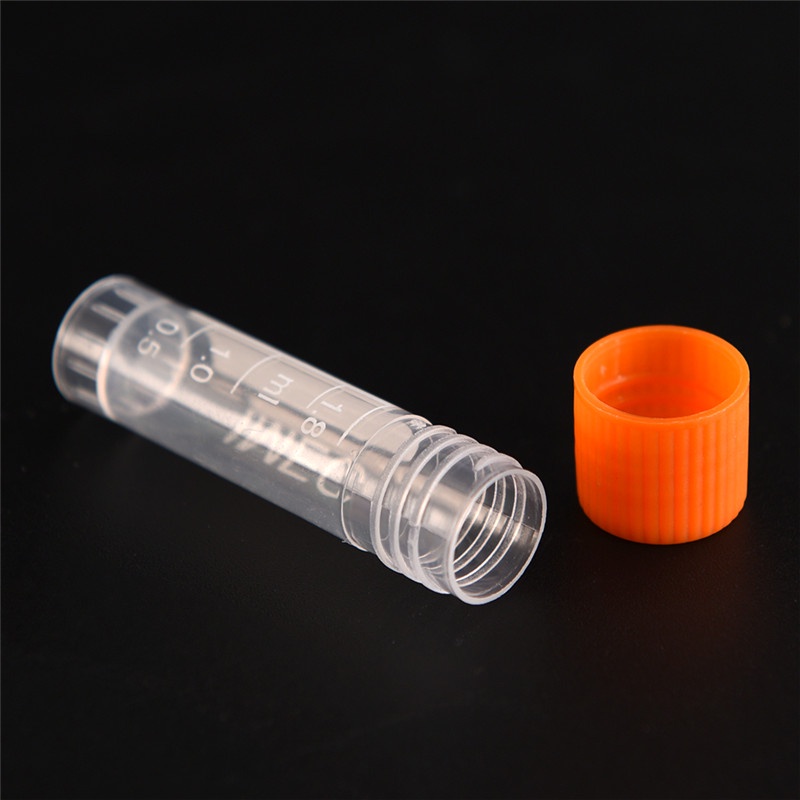 {LUCKID}20pcs 1.8ml screw capsule bottles blending lab analyze centrifuge serum tubes