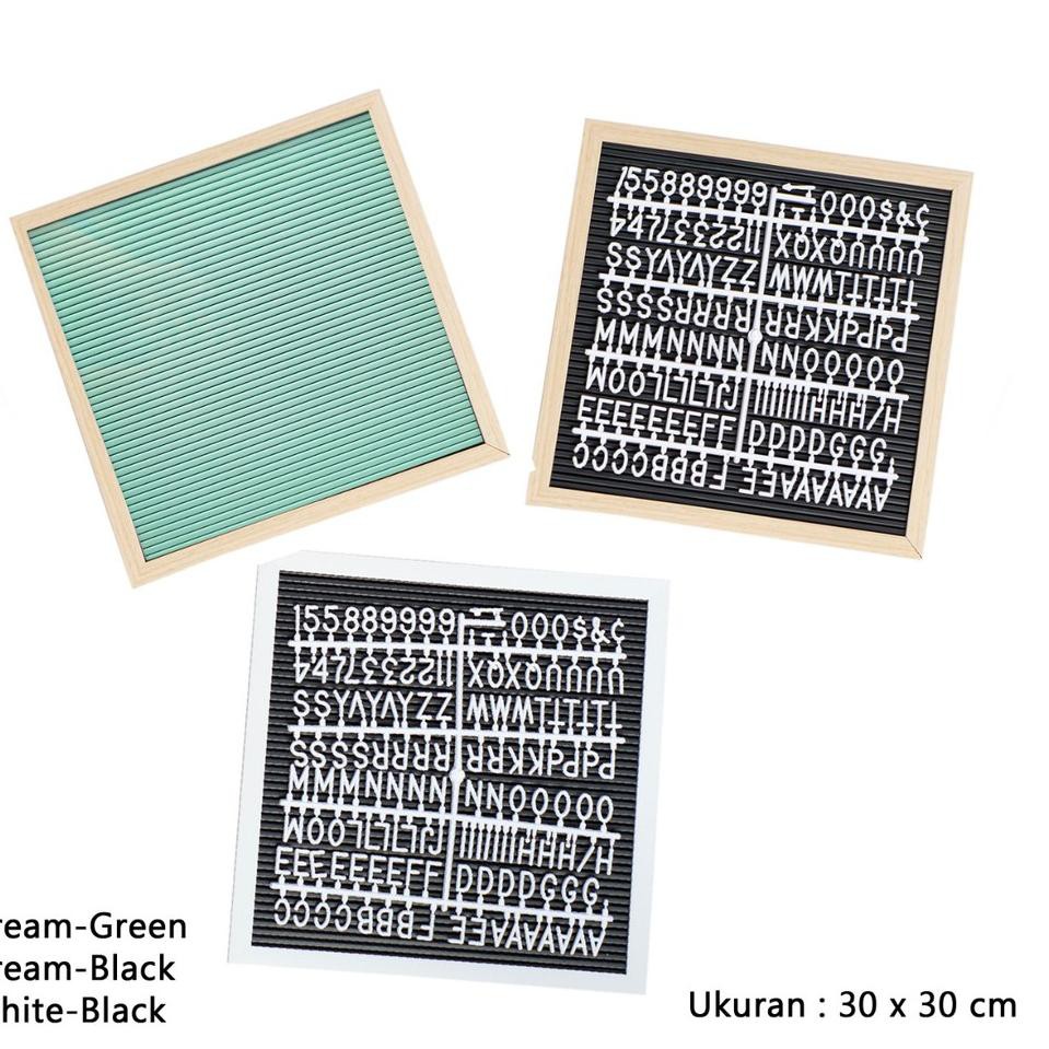 

Harga Termurah EZ0 PAPAN NAMA BAYI MURAH FELT LETTER BOARD SET 30X30 CM (INCLUDE HURUF) PAPAN HURUF