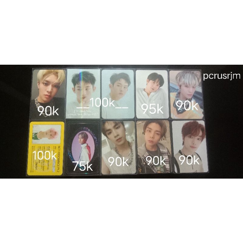 PC OFFICIAL NCT DREAM DAN NCT 127|| ID CARD JAEHYUN || YB YANGYANG || SUNGCHAN RESONANCE PT.2 || WIN