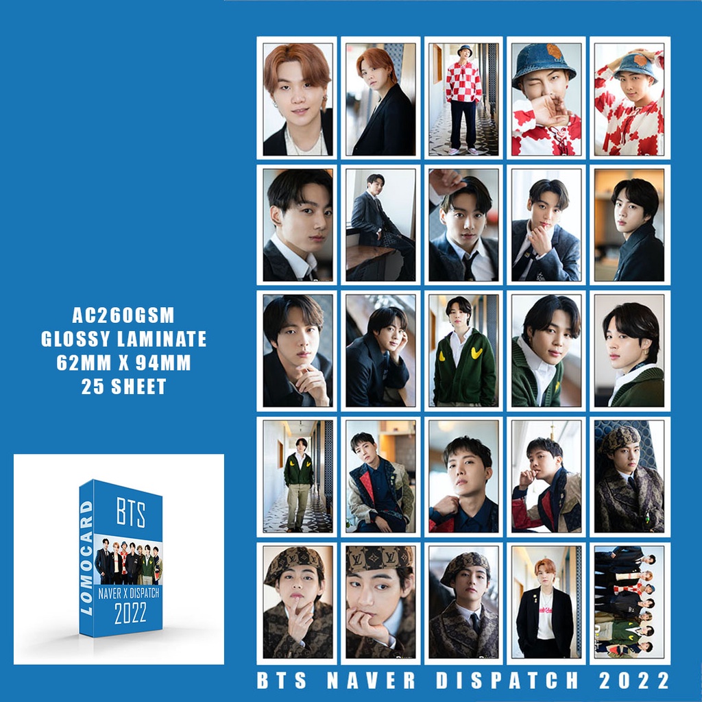 (2 SISI ) LOMO CARD BTS BILLBOARD SG NAVERDISPATCH 2022